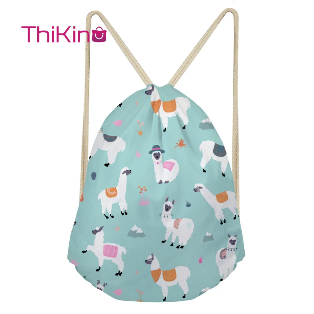 Thikin Cartoon Alpaca Casual Sack Drawstring Bag for Women Travel Backpack Toddler Softback Lady Beach Mochila DrawString Bag
Thikin Cartoon Alpaca Casual Sack Drawstring Bag for Women Travel Backpack Toddler Softback Lady Beach Mochila DrawString Bag