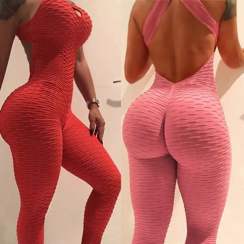 2019 Sexy Women's Tracksuit Yoga Pants High Waist Gym Play suit Push up Slim Sport Backless Top Running Sportswear Soft Jumpsuit
2019 Sexy Women's Tracksuit Yoga Pants High Waist Gym Play suit Push up Slim Sport Backless Top Running Sportswear Soft Jumpsuit