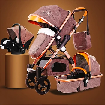 Baby Stroller 4 in 1 with Car Seat For Newborn High View Pram Folding Baby Carriage Travel System carrinho de bebe 3 em 1
Baby Stroller 4 in 1 with Car Seat For Newborn High View Pram Folding Baby Carriage Travel System carrinho de bebe 3 em 1