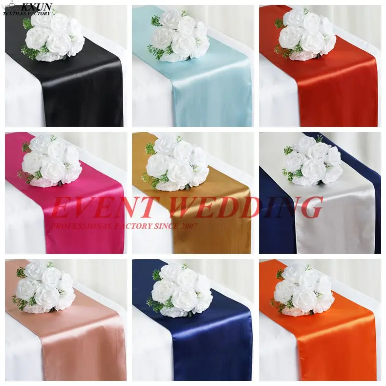 5pcs/set 30x275cm Satin Table Runner For Hotel Table Decoration Wedding Party Reception Table Runners Tablecloth
5pcs/set 30x275cm Satin Table Runner For Hotel Table Decoration Wedding Party Reception Table Runners Tablecloth