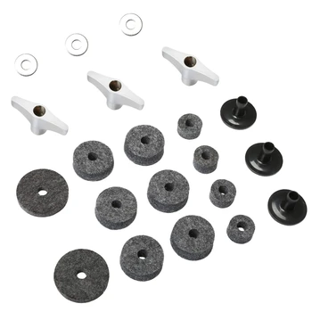 21Pcs Cymbal Replacement Accessories Cymbal Stand Sleeves Cymbal Felts With Cymbal Washer & Base Wing Nuts Replacement For Dru
21Pcs Cymbal Replacement Accessories Cymbal Stand Sleeves Cymbal Felts With Cymbal Washer & Base Wing Nuts Replacement For Dru