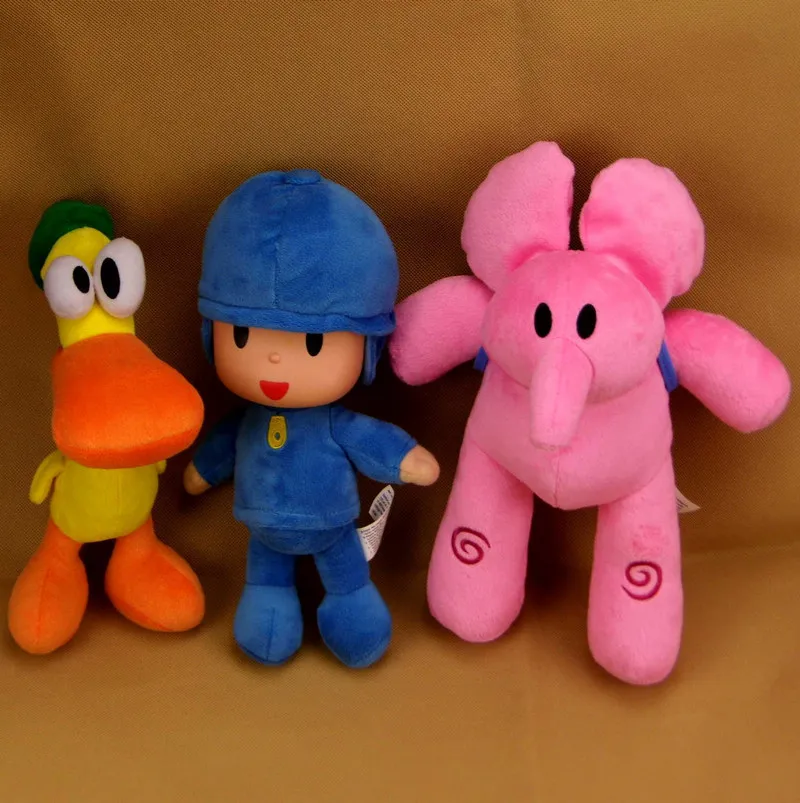 4pcs/Set Pocoyo Plush Toy Elly & Pato & POCOYO & Loula Plush Doll 