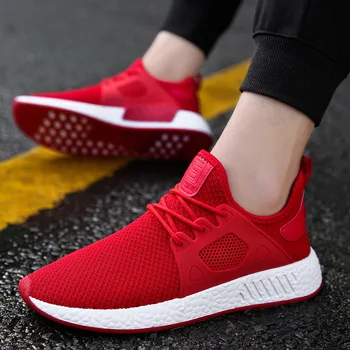 High Quality Men Casual Mesh Shoes Men's Summer Breathable Lightweight Mesh Hollow Leisure Shoes Red Black Gray Sneakers
High Quality Men Casual Mesh Shoes Men's Summer Breathable Lightweight Mesh Hollow Leisure Shoes Red Black Gray Sneakers