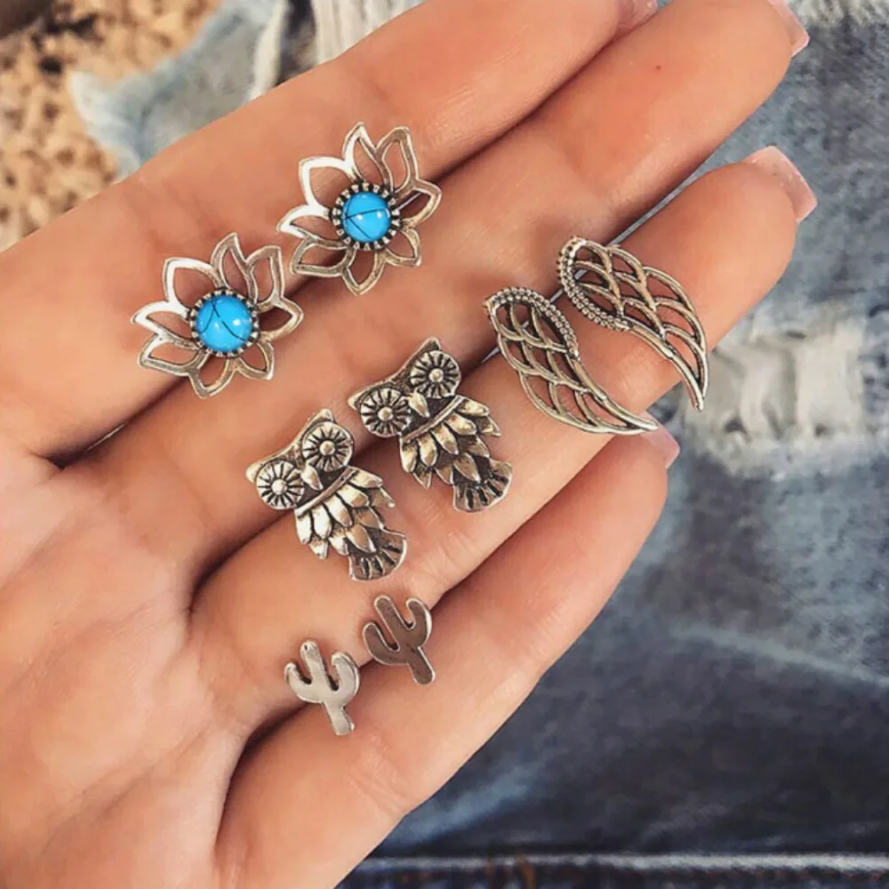 M MISM Vintage Earrings For Women Flower Owl Wing Cactus High Quality Boho Fashion Hot Sales Jewelry Wedding Party Accessories
M MISM Vintage Earrings For Women Flower Owl Wing Cactus High Quality Boho Fashion Hot Sales Jewelry Wedding Party Accessories