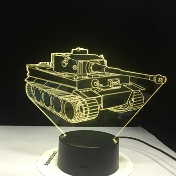 Tank 3D Machine LED Night Light Hot Sale Cool Desk Lamp Novelty 7 Color Change Atmosphere Home Decor Lustre Kids Christmas Gift
Tank 3D Machine LED Night Light Hot Sale Cool Desk Lamp Novelty 7 Color Change Atmosphere Home Decor Lustre Kids Christmas Gift