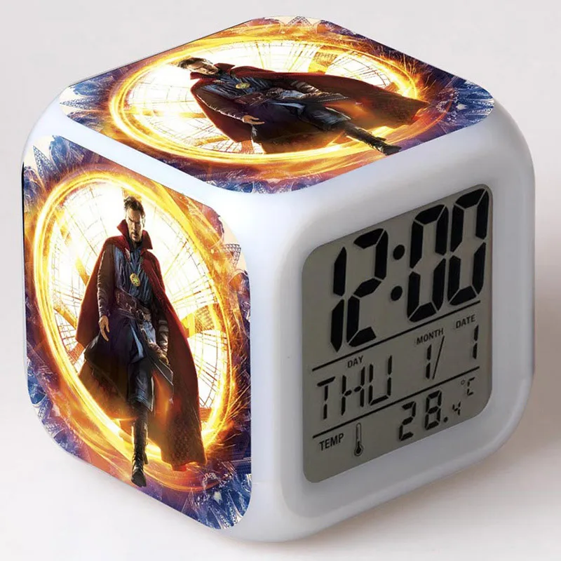 Super heroes Doctor Strange Figure Speelgoed Alarm Clock LED Colorful Flash Touch Light Figurine Watch Toy Christmas gift
Super heroes Doctor Strange Figure Speelgoed Alarm Clock LED Colorful Flash Touch Light Figurine Watch Toy Christmas gift