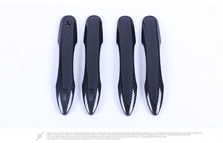 4PCS Carbon Fiber ABS Chrome For TOYOTA Camry 2018 Car Exterior Door Handle Cover Door Bowl Cover Trim Car Styling Accessories
4PCS Carbon Fiber ABS Chrome For TOYOTA Camry 2018 Car Exterior Door Handle Cover Door Bowl Cover Trim Car Styling Accessories
