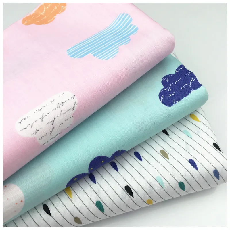 Raindrops Clouds 100% Twill Cotton Fabric Baby Cloth Bedding Fabric Patchwork HomeTextiles DIY Handmade Sewing Craft
Raindrops Clouds 100% Twill Cotton Fabric Baby Cloth Bedding Fabric Patchwork HomeTextiles DIY Handmade Sewing Craft