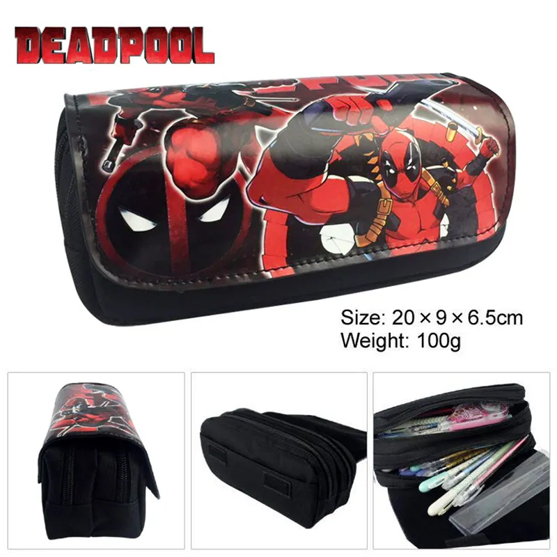 Deadpool Women Cartoon Cosmetic Cases Makeup Bag Children Pencil Case Double Zipper Anime Bag Handbag Purse 3 colors
Deadpool Women Cartoon Cosmetic Cases Makeup Bag Children Pencil Case Double Zipper Anime Bag Handbag Purse 3 colors