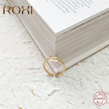 ROXI S925 Sterling Silver Ring Gold Bead Square Zircon Rings for Women Adjustable Size Finger Ring Party Jewelry anillos mujer
ROXI S925 Sterling Silver Ring Gold Bead Square Zircon Rings for Women Adjustable Size Finger Ring Party Jewelry anillos mujer
