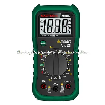 MASTECH MS8239A LCD Mini Digital Multimeter DMM AC / DC Voltmeter DC Ammeter Ohmmeter Meter Tester w / Battery Test Professional
MASTECH MS8239A LCD Mini Digital Multimeter DMM AC / DC Voltmeter DC Ammeter Ohmmeter Meter Tester w / Battery Test Professional