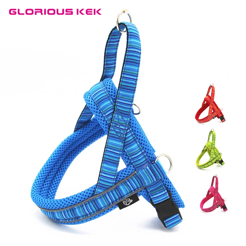 GLORIOUSKEK Dog Harness Reflective Mesh Padded Pet Harness Vest with Handle Adjustable Stripe Harness for Small Medium Large Dog
GLORIOUSKEK Dog Harness Reflective Mesh Padded Pet Harness Vest with Handle Adjustable Stripe Harness for Small Medium Large Dog