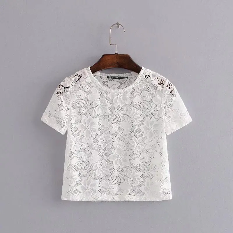 2019 European Style Summer New Arrival White Lace Blouse Slim O Neck Short Sleeve Lace Top Hollow Out Shirt Women Free Shipping
2019 European Style Summer New Arrival White Lace Blouse Slim O Neck Short Sleeve Lace Top Hollow Out Shirt Women Free Shipping
