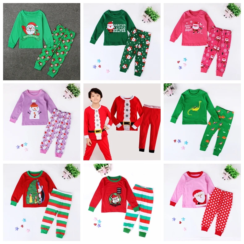 New Santa Claus Kids Pajama Sets Tops+Pants Children Sleepwear Boys Girls Nightwear Family Christmas Pyjamas
New Santa Claus Kids Pajama Sets Tops+Pants Children Sleepwear Boys Girls Nightwear Family Christmas Pyjamas