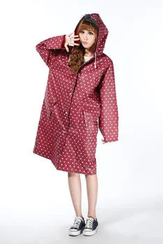 Fashion Women EVA Spotted Long Raincoat Poncho Portable Light Rain Wear NOT Disposable Rain Coat For Adult
Fashion Women EVA Spotted Long Raincoat Poncho Portable Light Rain Wear NOT Disposable Rain Coat For Adult