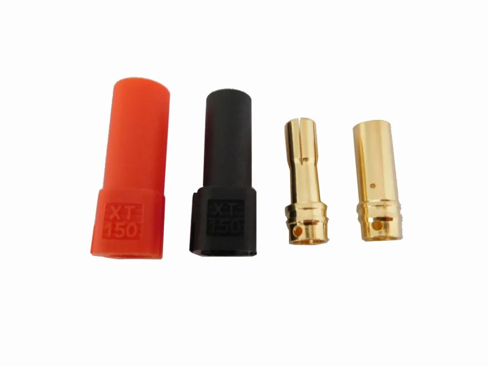 10 Pair RC XT150 Connector XT 150 Plug 120A Large Current With 6MM Gold plated Banana Plug
10 Pair RC XT150 Connector XT 150 Plug 120A Large Current With 6MM Gold plated Banana Plug