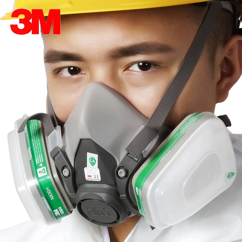 3M 6200 With 6004 Reusable Half Face Mask Respirator Ammonia Methylamine Organic Vapor Cartridge NIOSH&LA Standard
3M 6200 With 6004 Reusable Half Face Mask Respirator Ammonia Methylamine Organic Vapor Cartridge NIOSH&LA Standard