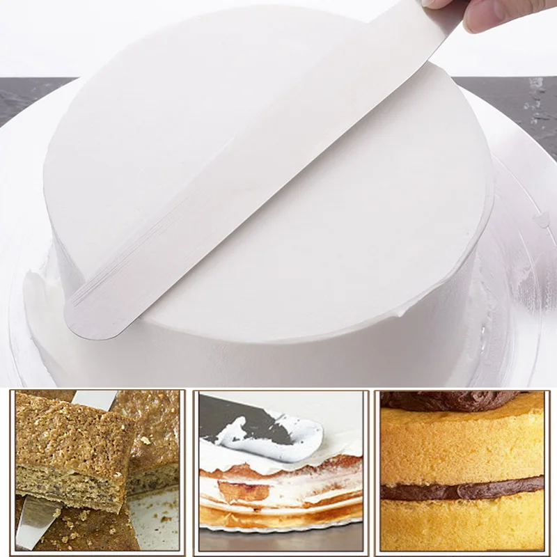 4/6/8/10inch Kitchen Pastry Cake Decoration Tool Stainless Steel Cake Spatula Butter Cream Icing Frosting Knife SmootherHome
4/6/8/10inch Kitchen Pastry Cake Decoration Tool Stainless Steel Cake Spatula Butter Cream Icing Frosting Knife SmootherHome