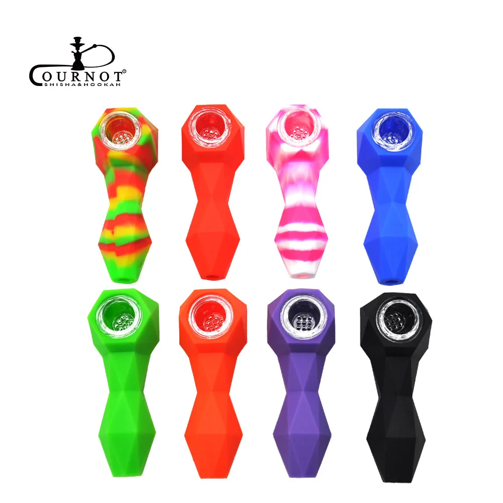 COURNOT Geometric Shape Silicone Smoking Pipe Silicone Tobacco Pipe Pipas Smoke Pipe Smoking Pipes Grass Accessories
COURNOT Geometric Shape Silicone Smoking Pipe Silicone Tobacco Pipe Pipas Smoke Pipe Smoking Pipes Grass Accessories