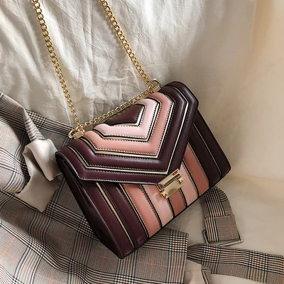 Senior sense bag female 2019 new Korean version of the contrast color slung shoulder bag chic chain wild small square bag
Senior sense bag female 2019 new Korean version of the contrast color slung shoulder bag chic chain wild small square bag