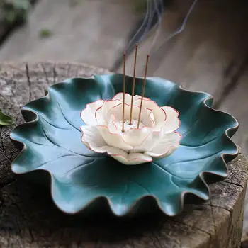 Ceramic Lotus Incense Holder Porte Encens Handmade Incense Burner Incienso Cascada Smoke Waterfall Porcelain Buddhism Censer Zen
Ceramic Lotus Incense Holder Porte Encens Handmade Incense Burner Incienso Cascada Smoke Waterfall Porcelain Buddhism Censer Zen