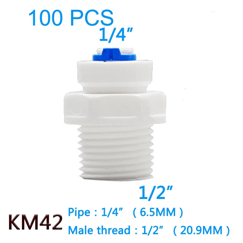 100PC Water purifier water Threaded joints/ connector 1/2" External thread to 1/4" pipe,Water purifier accessories fast joint
100PC Water purifier water Threaded joints/ connector 1/2" External thread to 1/4" pipe,Water purifier accessories fast joint