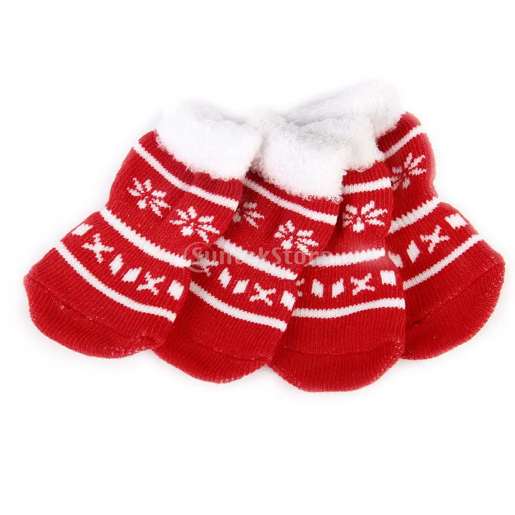 Snowflake Pet Dog Puppy Cat Shoes Slippers Non-Slip Socks with Paw Prints Free Shipping
Snowflake Pet Dog Puppy Cat Shoes Slippers Non-Slip Socks with Paw Prints Free Shipping