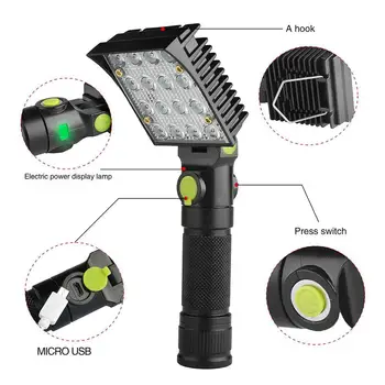 4 Modes 12/16/24LED Flashlight Torch USB Rechargeable Work Light Magnetic Lantern Hanging Hook Lamp Outdoor Tent Camping
4 Modes 12/16/24LED Flashlight Torch USB Rechargeable Work Light Magnetic Lantern Hanging Hook Lamp Outdoor Tent Camping