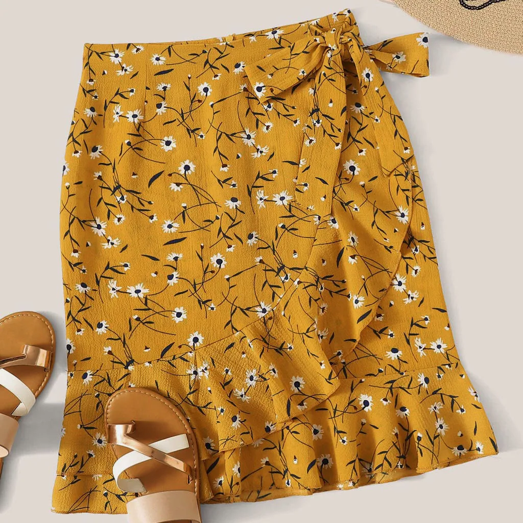 Fashion Women Skirt Robe Femme Casual Foral Printed Skirts Princess Outfits Exquisite Bandage Bow Girls Bodycon Ruffles Skirt
Fashion Women Skirt Robe Femme Casual Foral Printed Skirts Princess Outfits Exquisite Bandage Bow Girls Bodycon Ruffles Skirt
