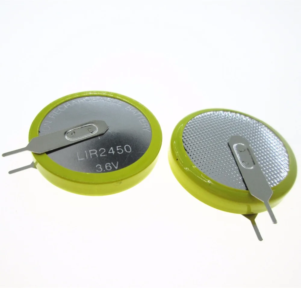 NEW LIR2450 3.6V button rechargeable lithium batteries battery 2450 charging Li-ion battery vertical leg foot feet 10pcs/lot
NEW LIR2450 3.6V button rechargeable lithium batteries battery 2450 charging Li-ion battery vertical leg foot feet 10pcs/lot