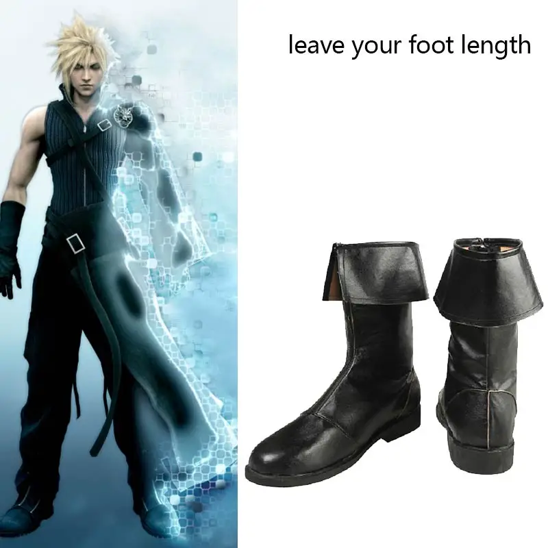 PS4 Game Final Fantasy VII Remake Cosplay Boots FFVII FF7 Cloud Strife Costume Shoes Leather Men Halloween Carnival Custom Made
PS4 Game Final Fantasy VII Remake Cosplay Boots FFVII FF7 Cloud Strife Costume Shoes Leather Men Halloween Carnival Custom Made
