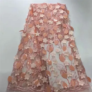 African Lace Fabric 2019 High Quality peach French Lace Fabric With Sequins African Voile Lace Fabric For Women Dress runf81-85
African Lace Fabric 2019 High Quality peach French Lace Fabric With Sequins African Voile Lace Fabric For Women Dress runf81-85