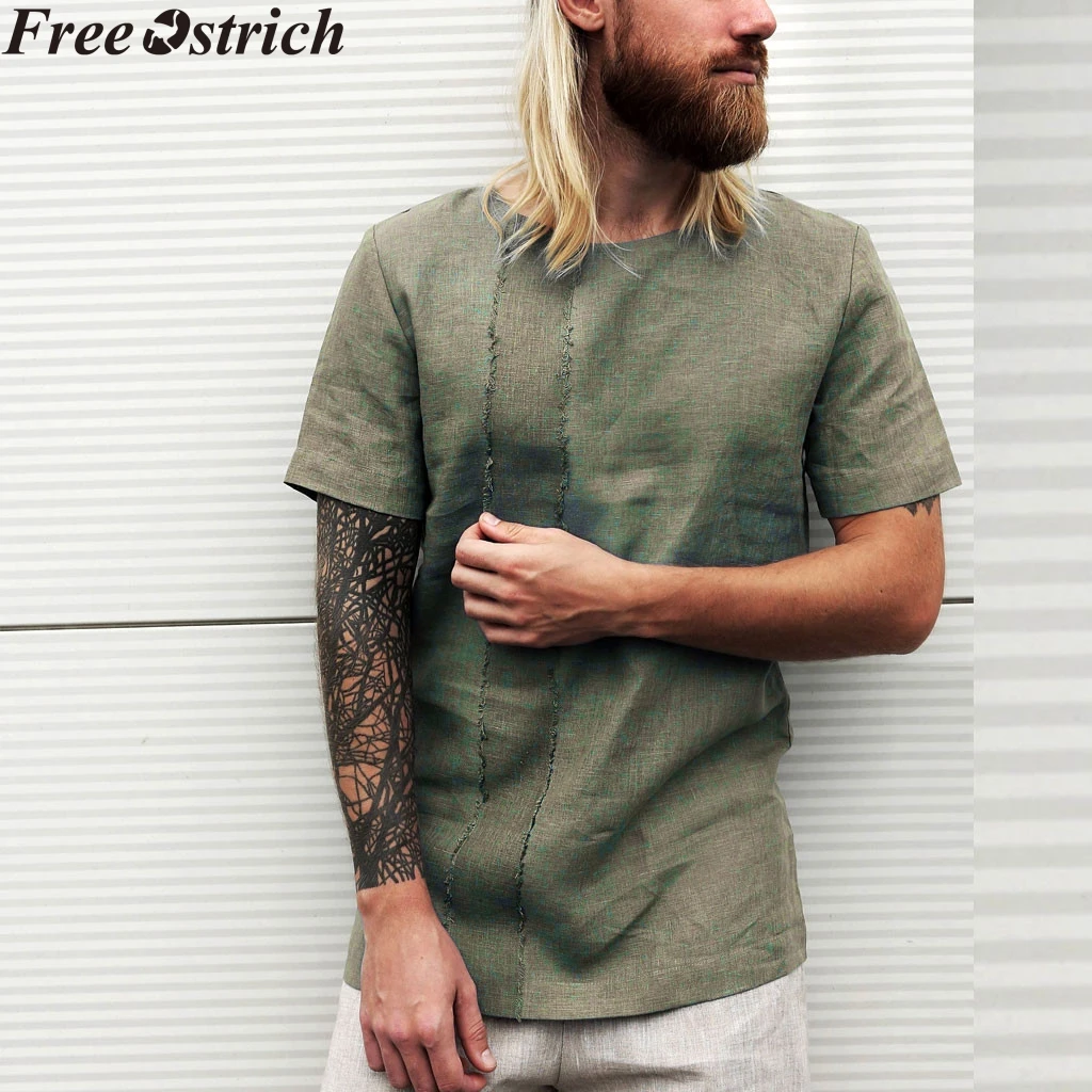 Men's Summer Linen Short Sleeve T-Shirt Creative Running Quick Dry Solid Color Plus Size tshirt Plus Size Sports O-neck T-Shirt
Men's Summer Linen Short Sleeve T-Shirt Creative Running Quick Dry Solid Color Plus Size tshirt Plus Size Sports O-neck T-Shirt