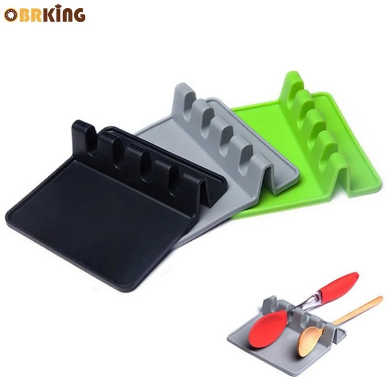 OBRKING Silicone Flatware Rest Stand Spoon Holder Pot Cover Rack Kitchen Utensil Storage Organizer Spoon Rest Stand Kitchen Tool
OBRKING Silicone Flatware Rest Stand Spoon Holder Pot Cover Rack Kitchen Utensil Storage Organizer Spoon Rest Stand Kitchen Tool