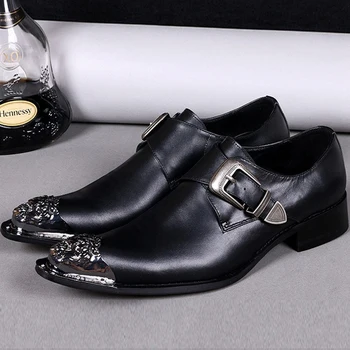Plus Size Fashion Pointed Toe Monk Strap Man Modern Footwear Genuine Leather Metal Tipped Wedding Party Men's Runway Shoes SL395
Plus Size Fashion Pointed Toe Monk Strap Man Modern Footwear Genuine Leather Metal Tipped Wedding Party Men's Runway Shoes SL395