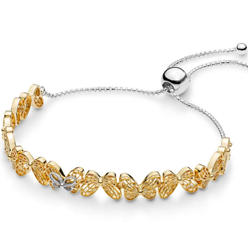 New 925 Sterling Silver Bracelet Shine Openwork Butterflies Sliding Bracelet Bangle Fit Women Bead Charm Diy Europe Jewelry
New 925 Sterling Silver Bracelet Shine Openwork Butterflies Sliding Bracelet Bangle Fit Women Bead Charm Diy Europe Jewelry