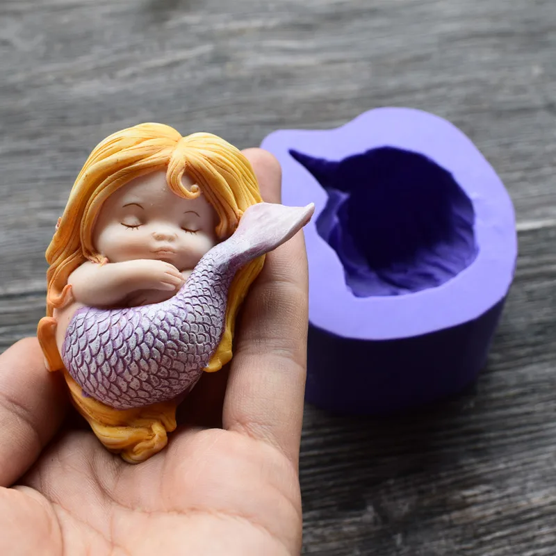 Silicone 3D Mermaid Cake Decoration Handmade Soap Ccandle Aaroma Stone Mold Cake Decoration Tools SQ17208
Silicone 3D Mermaid Cake Decoration Handmade Soap Ccandle Aaroma Stone Mold Cake Decoration Tools SQ17208