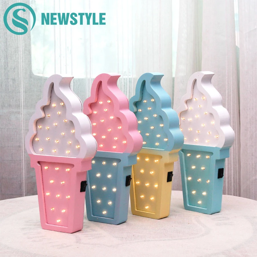 Lovely 3D Wooden ice Cream LED Night Light Baby Bedroom Night Lamp Battery Powered LED Wall Lights for Children Home Decorative
Lovely 3D Wooden ice Cream LED Night Light Baby Bedroom Night Lamp Battery Powered LED Wall Lights for Children Home Decorative