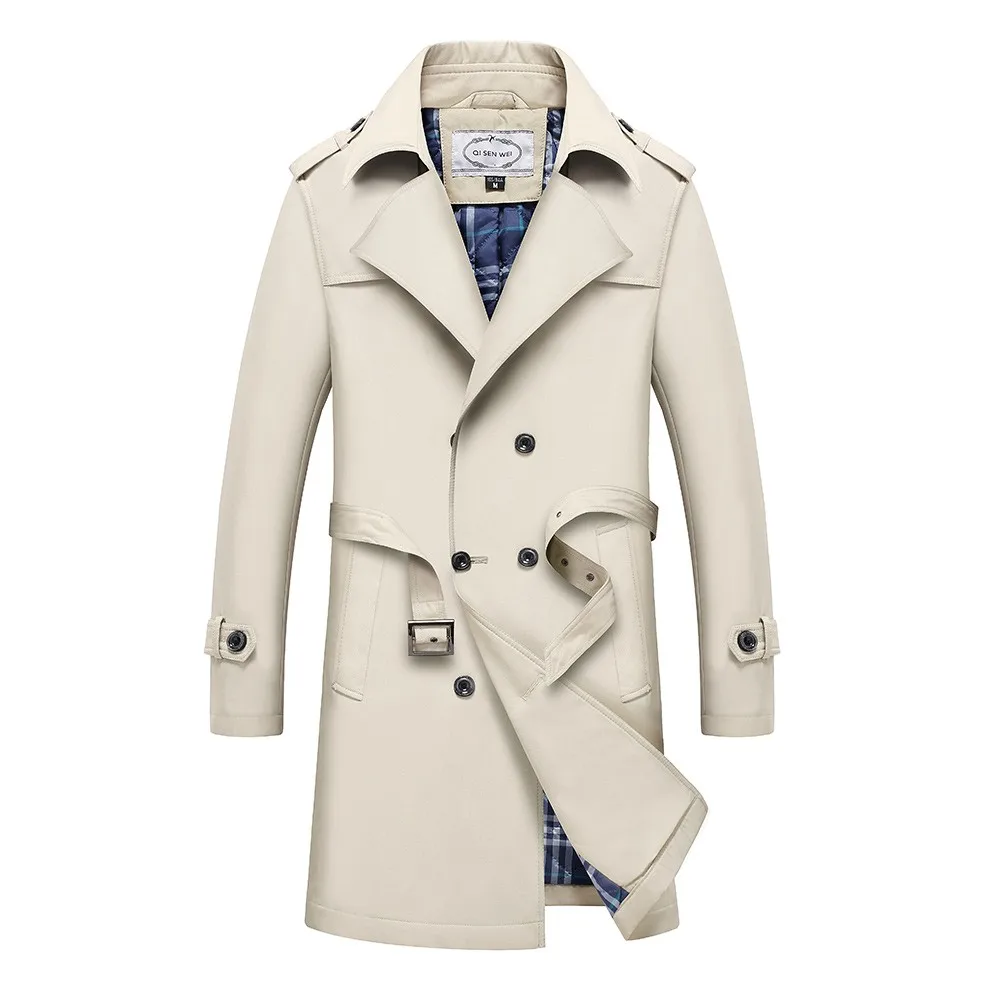 2018 Autumn Winter Top Quality British Slim double breasted mens long trench coat Europe trenchcoat jacket male coat trench
2018 Autumn Winter Top Quality British Slim double breasted mens long trench coat Europe trenchcoat jacket male coat trench