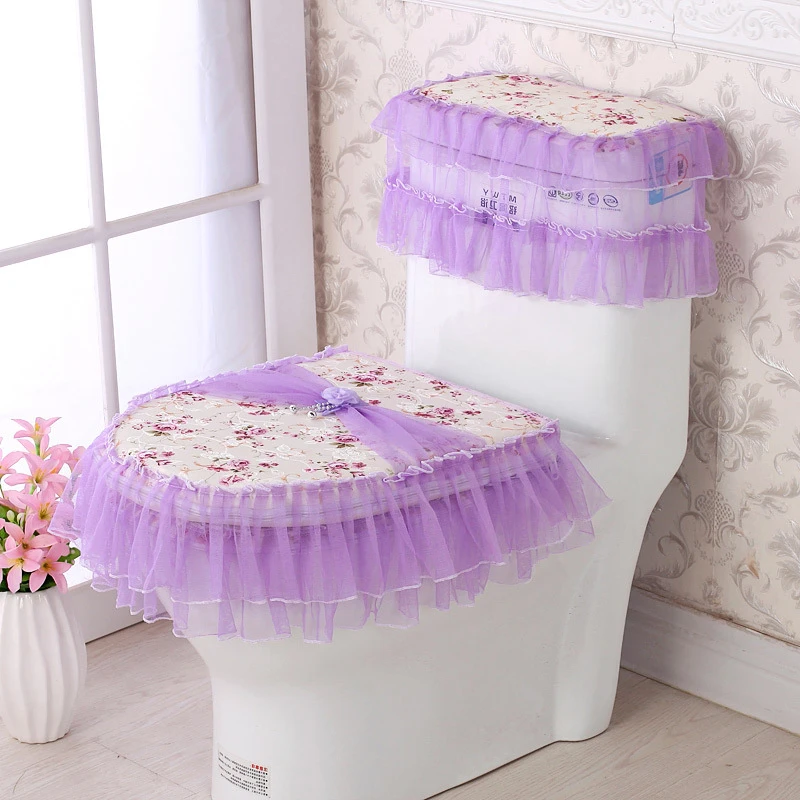 Garden Toilet Three Sets of Lace Fabric Zipper-style High-end Cushion Toilet Cushion Ring Continental Cover 8A0059
Garden Toilet Three Sets of Lace Fabric Zipper-style High-end Cushion Toilet Cushion Ring Continental Cover 8A0059