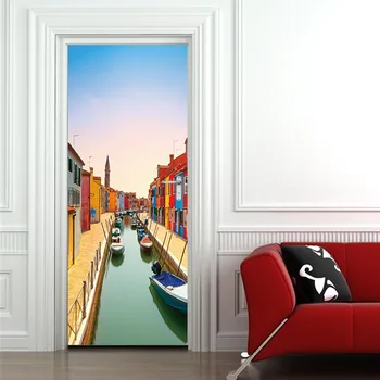 European Street Venice Living Room Vinyl Window Decor Bedroom Wall Decals Sticker To The Kitchen On The Door 3D Door Stickers
European Street Venice Living Room Vinyl Window Decor Bedroom Wall Decals Sticker To The Kitchen On The Door 3D Door Stickers