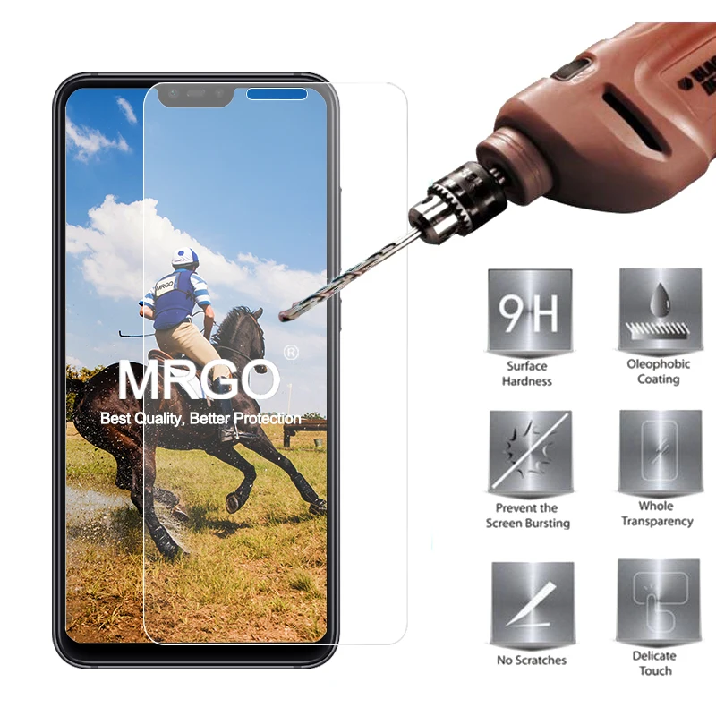 Закаленное стекло для Xiaomi Mi 8 Lite защита экрана 2.5D 9H на телефоне Mi8 Защитное |