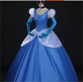 Cinderella Princess cosplay costume blue cinderella girl wedding dress adult Custom made party halloween role-playing carnival 
Cinderella Princess cosplay costume blue cinderella girl wedding dress adult Custom made party halloween role-playing carnival