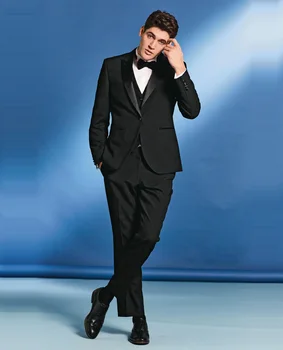 2017 Black Tuxedo Suit as Wedding suit 1 button Groomsman Suit Custom Made Homecoming Suit Man Suit (Jacket+pant+vest+tie)
2017 Black Tuxedo Suit as Wedding suit 1 button Groomsman Suit Custom Made Homecoming Suit Man Suit (Jacket+pant+vest+tie)