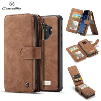 Luxury Retro 2 in 1 Wallet Zipper Leather Case for Samsung Galaxy S9 Phone Case Card Slot Magnetic Cover Case for Galaxy S9 Plus
Luxury Retro 2 in 1 Wallet Zipper Leather Case for Samsung Galaxy S9 Phone Case Card Slot Magnetic Cover Case for Galaxy S9 Plus
