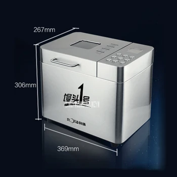 New 220V 550W Stainless Steel Automatic Home Cake bread Machine Booking Dough Kneading Baking RTBR-208 Bread Machine 500-1000g
New 220V 550W Stainless Steel Automatic Home Cake bread Machine Booking Dough Kneading Baking RTBR-208 Bread Machine 500-1000g