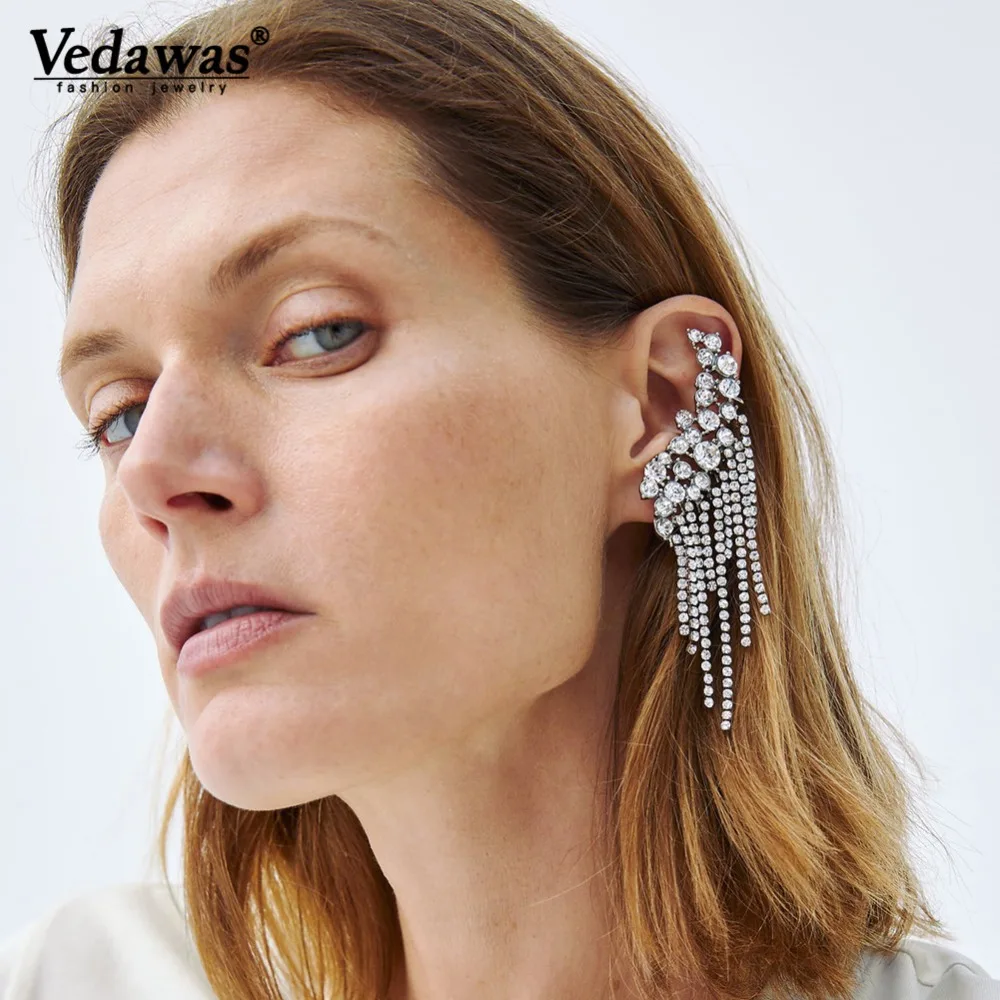 Vedawas Maxi Crystal ZA Earrings Handmade Crystal Flower Tassel Earrings Female Wedding Party Gifts Oorbellen Pendientes xg2949
Vedawas Maxi Crystal ZA Earrings Handmade Crystal Flower Tassel Earrings Female Wedding Party Gifts Oorbellen Pendientes xg2949