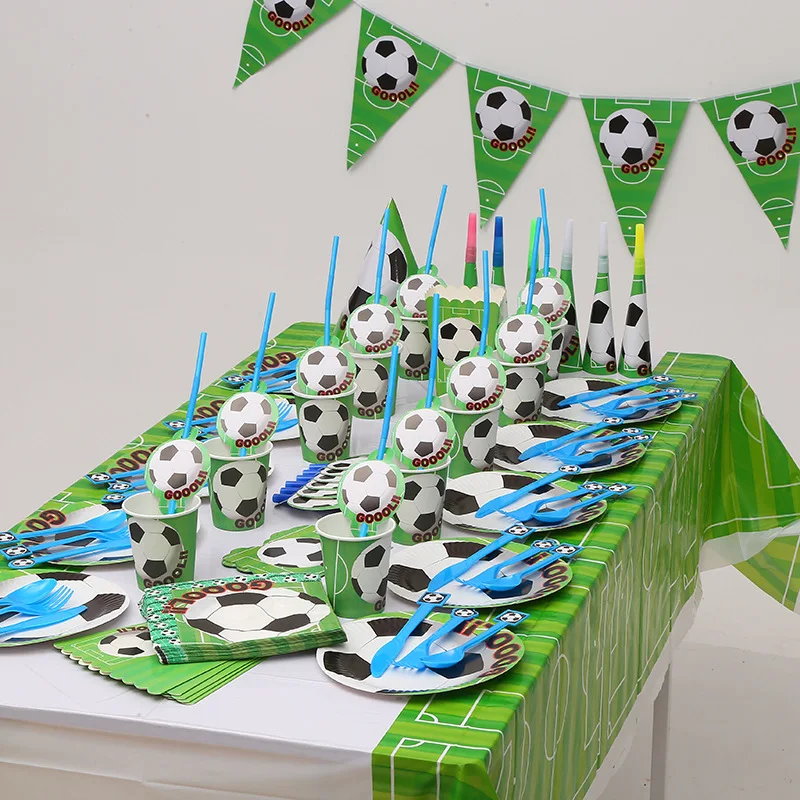 Football theme Party Tableware Plates Napkins flag Birthday Kids favors Cartoon Cups Gift bag Baby Shower Party Supplies Decor
Football theme Party Tableware Plates Napkins flag Birthday Kids favors Cartoon Cups Gift bag Baby Shower Party Supplies Decor