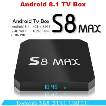 tv box android 8.1 S8 MAX ott tv box 4gb ram 32gb rom Rockchip RK3328 USB 3.0 HDR Media Player 2.4G&5G WIFI BT 4.1 set top box
tv box android 8.1 S8 MAX ott tv box 4gb ram 32gb rom Rockchip RK3328 USB 3.0 HDR Media Player 2.4G&5G WIFI BT 4.1 set top box