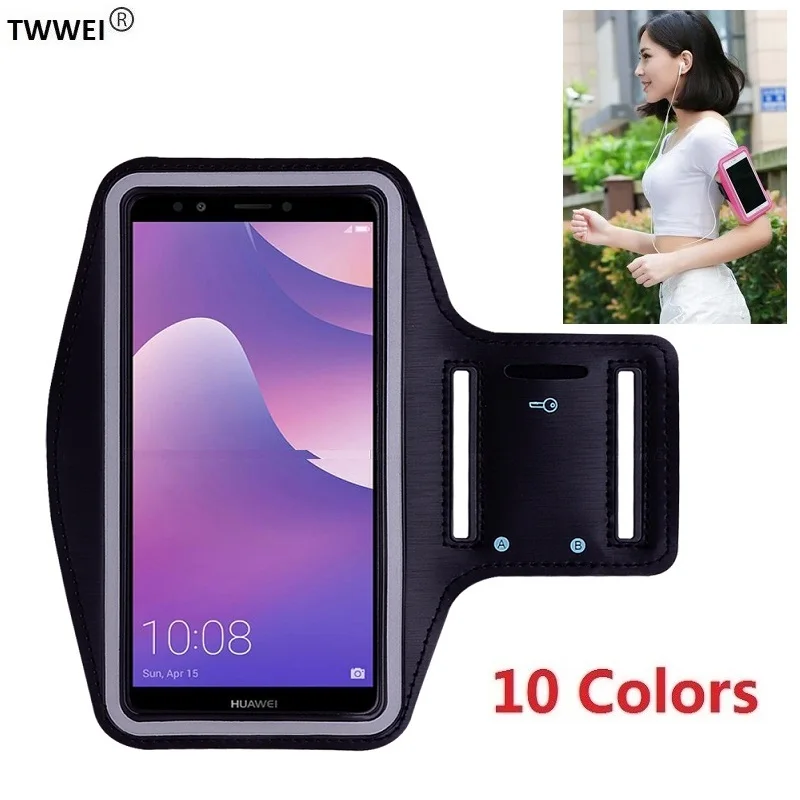 Спортивный Чехол-сумка для телефона чехол-накладка Huawei Y5 Y6 Y7 Pro Y9 Prime 2019 2018 2017 чехол
